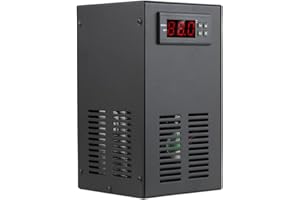 SINRAOEE Professional Aquarium Chiller LCD Display Quiet Fish Tank Cooling System 20L for Fish Water Grass Coral Shrimp Farng