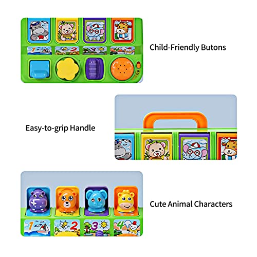FS Pop Up Toys for Babies 6 to 12 Months with Light and Music, Cause and Effect, 9 10 12 18