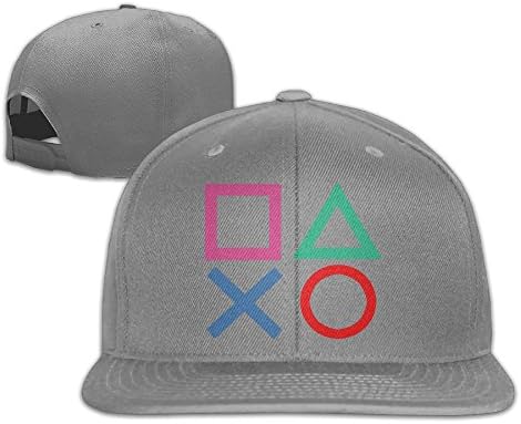 WilliamKL Playstation Joypad Flat Bill Snapback Adjustable Ball Hat Black