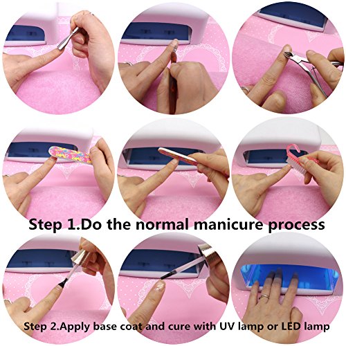 Warm Girl Gel Nail Polish Kit with 6W LED Light Soak Off Base and Top Coat Nail Polish Manicure Pedicure Tools Birthday Christmas Thanksgiving Gift Set - Thumbnail 6