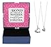 Mother Daughter Jewelry Silver-Tone Heart Pendant 2-Piece Necklace Set Mother Daughter Bond Forever Jewelry Box Mother Daughter Necklace Set Mom Daughter