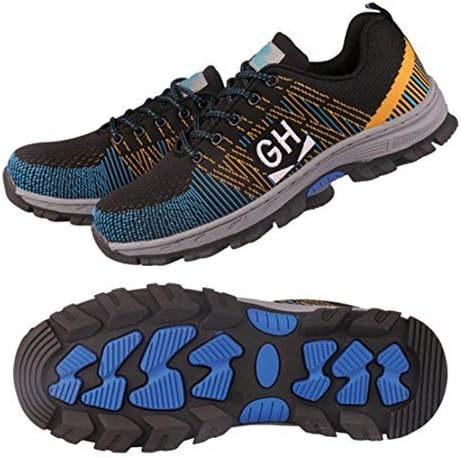 GUDUN Unisex Breathable Steel Toe Shoes for Men Steel Toe Sneakers Men Steel Toe Boots (13-18 to delivery)