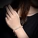 Mytys Mesh Bracelet Blue CZ Crystal Charm Link Bangle Bracelet for Women Mother Gifts