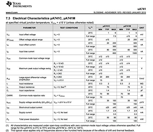 Texas Instruments (UA741CP + Socket) Linear - Amplifiers, IC OPAMP GP 1MHZ SGL LP 8DIP 741 UA741, IC OPAMP GP 1MHZ 8DIP, (Pack of 12) - Thumbnail 3
