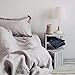 Merryfeel Linen Duvet Cover Set,100% French Linen Duvet Cover Set - Full/Queen Natural