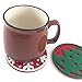 Christmas Party Decorations Felt Drink Coasters Set of 6