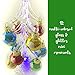BANBERRY DESIGNS Glass Christmas Tree with LED Lights - White Iridescent Glitter with 12 Mini Ball Ornaments - 8 1/2
