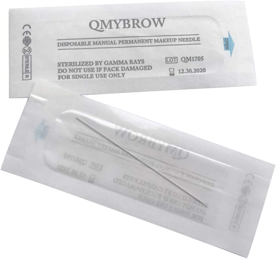Eyebrow Tattoo Needles 1RL Eyeliner Needles Permanent Makeup Tattoo Machine Brow Needles