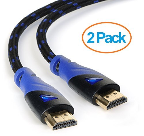 Aurum Ultra Series - High Speed HDMI Cable with Ethernet 2 Pack 20 Ft - Supports 3D & Audio Return Channel [Latest Version] - 20 Feet - 2 Pack
