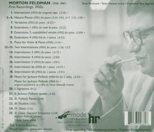 Feldman: First Recordings (1950s) - Image 3