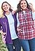 Woman Within Women's Plus Size Zip-Front Microfleece Vest - Black, 3X