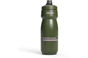 CamelBak Podium 24oz Bike Water Bottle - Easy Squeeze Bottle - Fits Most Bike Cages, Deep Fern
