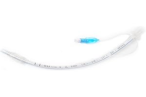 Caphstion Endotracheal Intubation Tubes with Cuff Oxygen Catheter for Pet Animals Veterinary Equipment(5.5MM, 5PCS)