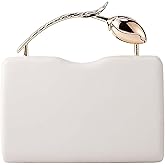 louceko PU Leather Handbag Detachable Chain Crossbody Shoulder Evening Bag Clutch Purse for Women Formal Wedding Party Prom