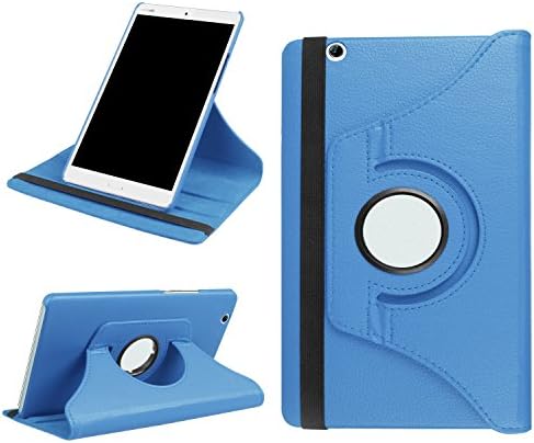 Huawei MediaPad M3 8.4 360 Rotating Case, Folio PU Leather Stand Smart Cover Case Auto Sleep/ Wake Up for Huawei MediaPad M3 8.0 Octa Core 8.4" Android Tablet (blue)