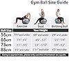 Core Balance Gym Ball Exercise Fitness Yoga Pregnancy Anti Burst 55cm 65cm 75cm 85cm Pump