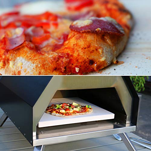 bremermann Pizzaoven incl. pizzasteen 30x2x30 cm // voor briketten, kolen, pellets - Afbeelding 6