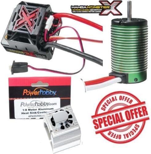 Castle Creations Mamba Monster X 1/8 WP Esc w 2200KV BL Motor w/ Cooling Fan