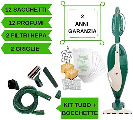 Electric vacuum cleaner vacuum cleaner VORWERK FOLLETTO VK 135 as new with 24 months warranty and flexible hose in free bags and perfumes