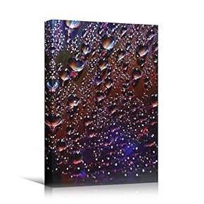 signwin Canvas Wall Art Water Droplets Abstract Colorful...