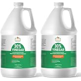 FIVE STAR MATERIALS RESOURCES 30% Vinegar Concentrated (2 Gallon) | White Vinegar for Home and Garden | Indoor, and Outdoor Pure | Max Performance 7X Power | with Instructions