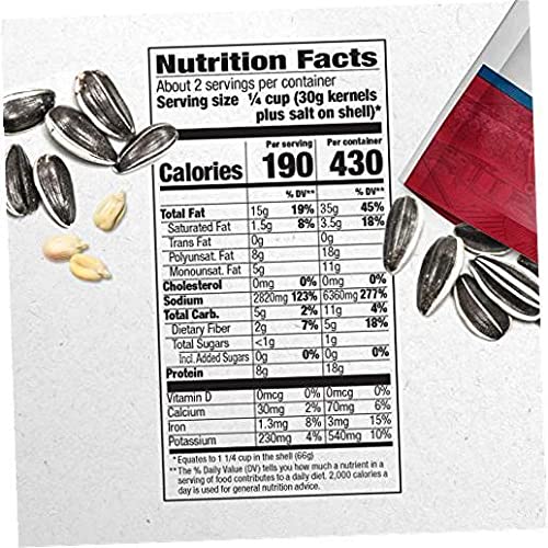 DAVID SEEDS ROASTED AND SALTED ORIGINAL JUMBO SUNFLOWER SEEDS, KETO FRIENDLY, 5.25 OZ, 12 PACK