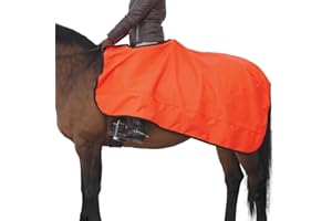 Dura-Tech Waterproof Quarter Horse Sheet | Waterproof & Breathable | 600D Polyester Outer Shell | Polar Fleece Lining | Hook & Loop Waist Closure | Tail Cord