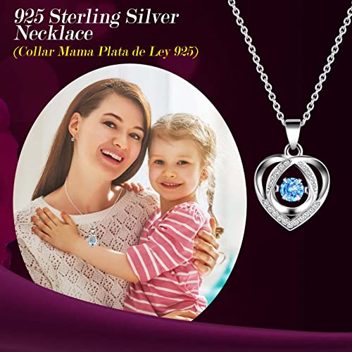 Mother's Day Gift for Women Birthday, Eternal Rose Flowers Natural with 925 Sterling Silver Necklace for Mother Girlfriend Wife Mom, Mother's Day Gift, Birthday Anniversary, Mother's Day Gifts