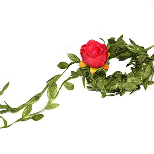 YEDREAM Artificial Silk Roses Flower Head, Artificial Flowers Heads Fabric Floral Supplies for Wedding Cake Decoration Accessories 1.18 inch (50PCS, Rose)