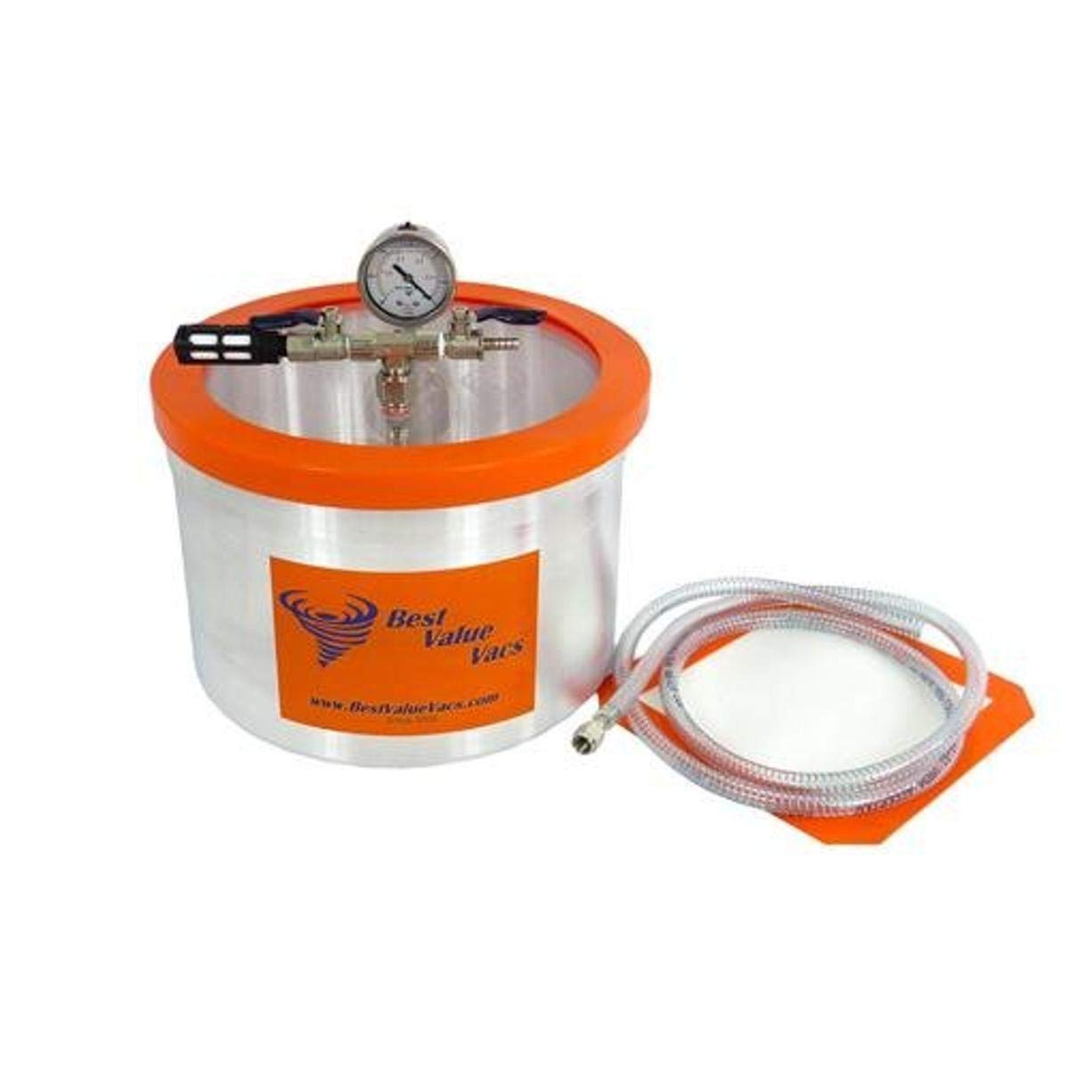 Best Value Vacs Vacuum and Degassing Chamber, Aluminum Chamber, Acrylic