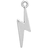 PEPPERLONELY 20pc Antiqued Silver Alloy Lightning Charms Pendants 29x10mm (1-1/8"x3/8")