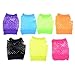 Haodeba 7 Pairs Stretchy Fingerless Fishnet Gloves for Parties, Assorted Brighted Color