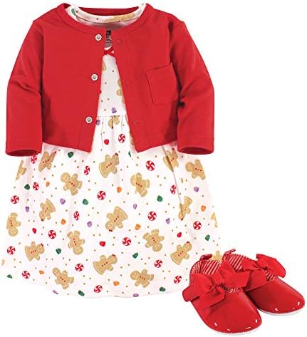 hudson baby girl dress cardigan and shoes