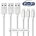 Lightning Cable,Lifepong Charger Cables 3Pack 3FT,3FT,3FT to USB Syncing and Charging Cable Data Nylon Braided Cord Charger for iPhone 7/7 Plus/6/6 Plus/6s/6s Plus/5/5s/5c/SE and more (Silver)