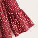Lutos Plus Size Women Casual V-Neck Ruffles Polka Dot High Low Flounce Sleeve Peplum Tops T Shirt Blouse Redthumb 3
