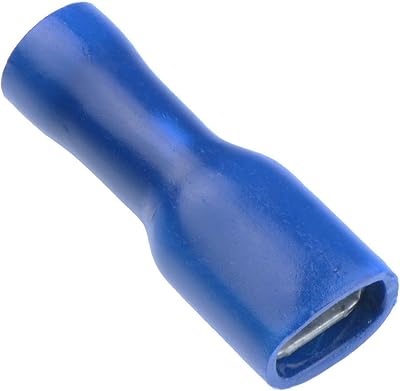 Switch Electronics 100x Blue 4.8mm Female Insulated Crimp Spade Connector