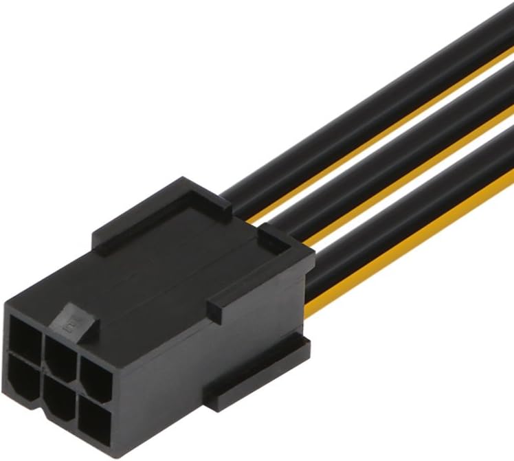 J&D 6 Pin to 8 Pin PCIe Express (PCIe) Graphics Video Card Power Cable Adapter (3 Pack), 4 inch / 10 cm, Black - Image 4