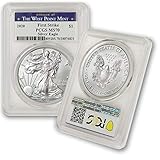 2020 Silver American Eagle MS-70 PCGS (First Strike, Struck at West Point) by CoinFolio $1 MS70 PCGS