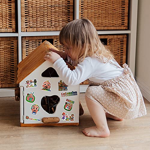 100 PCS Cocomelon Stickers, Vinyl Waterproof Cartoon Stickers, Cute Variety Pack for Laptop Computer Water Bottle Skateboard, Decal for Teens Adults Kid Gift