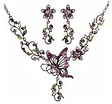 Femicuty Fashion Womens Retro Elegant Style Necklace Earring Sets