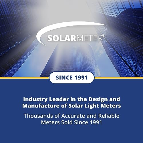 Solarmeter Model 4.0 UVA Meter - Digital Radiometer For UV Lamps & Sunlight, Measures 320-400nm, 0-199.9 MW/cm²