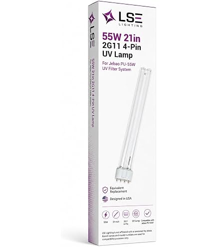 LIGHT BOY TYPE C バラスト 55w Amazon.com: LSE Lighting 55W 21in 2G11 4-Pin UV Lamp for Jebao PU