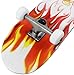 Krown Rookie Complete Skateboard,Red/White Flame