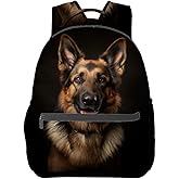 VANZEV German Shepherd Backpack Travel Backpacks Laptop Rucksack,School Bookbag for Women Kids Boys Girls,Animal Dog Back Pack Accessories Bags,Ideal Gifts for Work, Outdoor Adventures