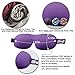 PrettyCare 3D Sleep Mask (Popular Ultra Violet Color with 2 Pack) Eye Mask for Sleeping - Contoured Night Blindfold for Airplane with EarPlugs & Yoga Silk Eye Bags for Travel, Best for Men Women