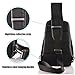 MOACC Sling Bag, Sling Backpack Outdoor Crossbody Chest Pack Bag Multipurpose Daypack (Black)