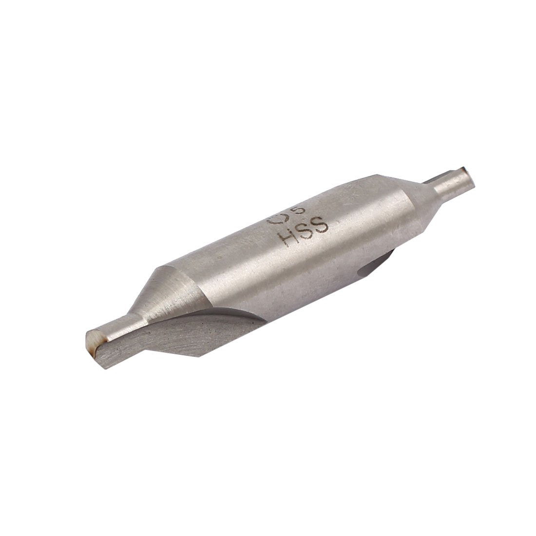 Sourcingmap 5mm Tip Diameter 10mm Shaft Double Ended Countersink HSS Center Drill Bit