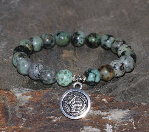 Sagittarius Bracelet Zodiac Stack, Sagittarius Gemstone Jewelry, Horoscope Jewelry, African Turquoise Bracelet, Healing Crystals, 8mm African Turquoise Beaded Jewelry, Birthday Gift