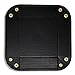 SIVEL + SHARP Vegan Leather Valet Tray - Embossed Catchall Tray with Brass Snaps (Black)