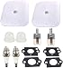 Podoy 7225 Air Filter for Mantis Tiller Tune Up Kit Fuel Line Filter with Gasket Spark Plug 7222 7222E 7222M 7225 7230 7234 7240 7920 7924 Cultivator Parts 2-Cycle RePower Kit primary
